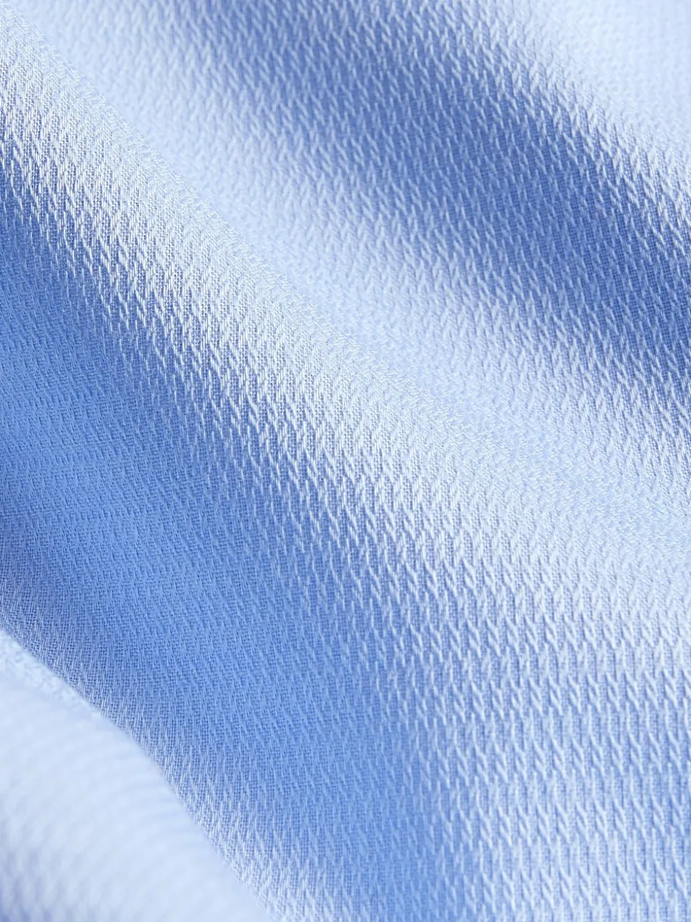 Blue Regular Fit Easy Care Textured Single Cuff Smart Shirt