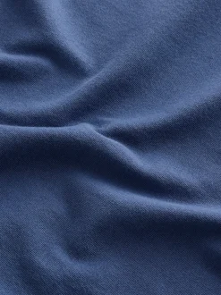Blue Regular Fit Essential Crew Neck Cotton T-Shirt