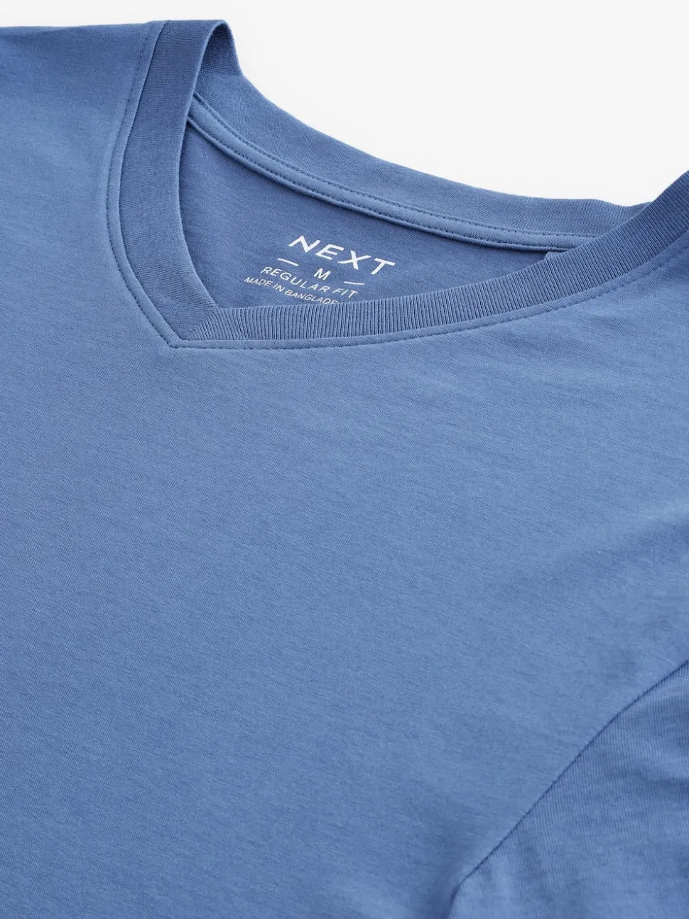 Blue Regular Fit Essential V-Neck T-Shirt