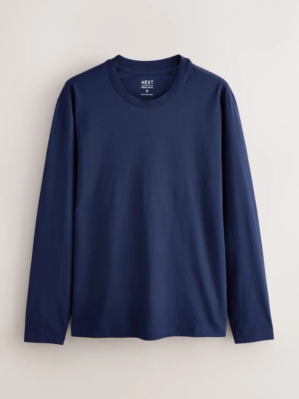 Blue Regular Fit Long Sleeve Crew Neck T-Shirt