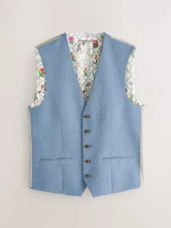 Blue Regular Fit Motionflex Stretch Waistcoat