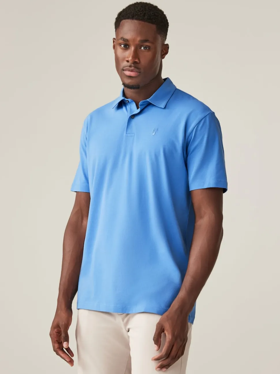 Blue Regular Fit Short Sleeve Jersey Polo Shirts 5 Pack