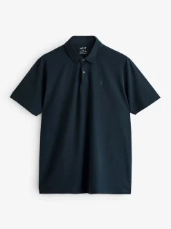 Blue Regular Fit Short Sleeve Jersey Polo Shirts 5 Pack