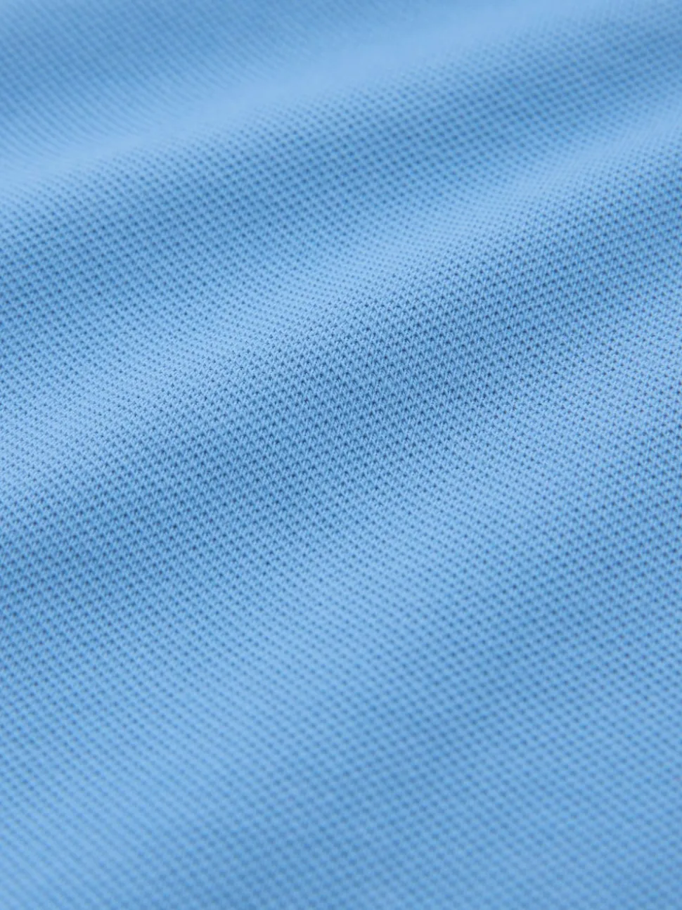 Blue Regular Fit Short Sleeve Pique Polo Shirt