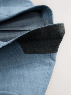 Blue Regular Fit Signature Nova Fides 100% Italian Wool Suit Jacket