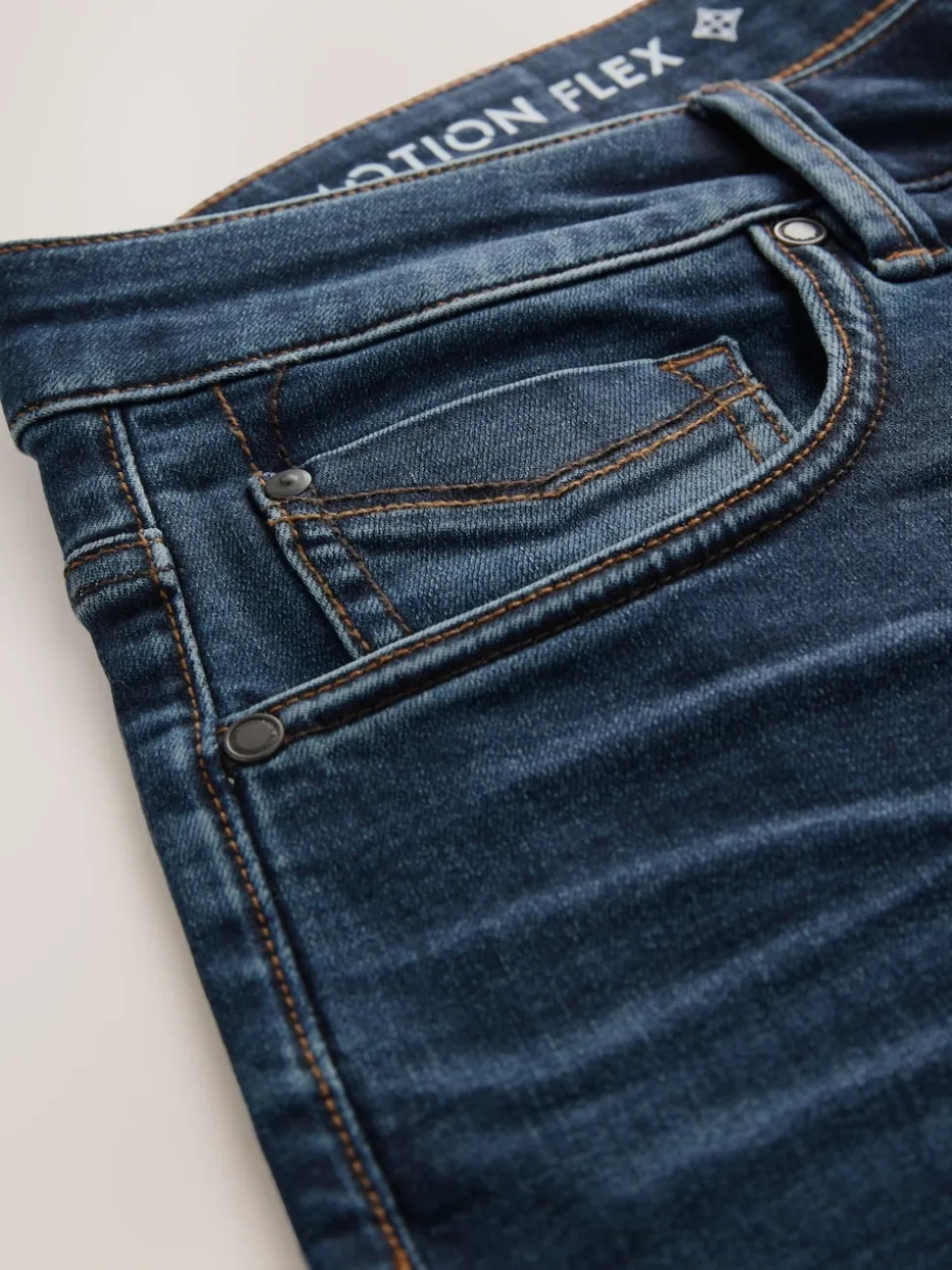 Blue Regular Tapered Fit Motionflex Jeans