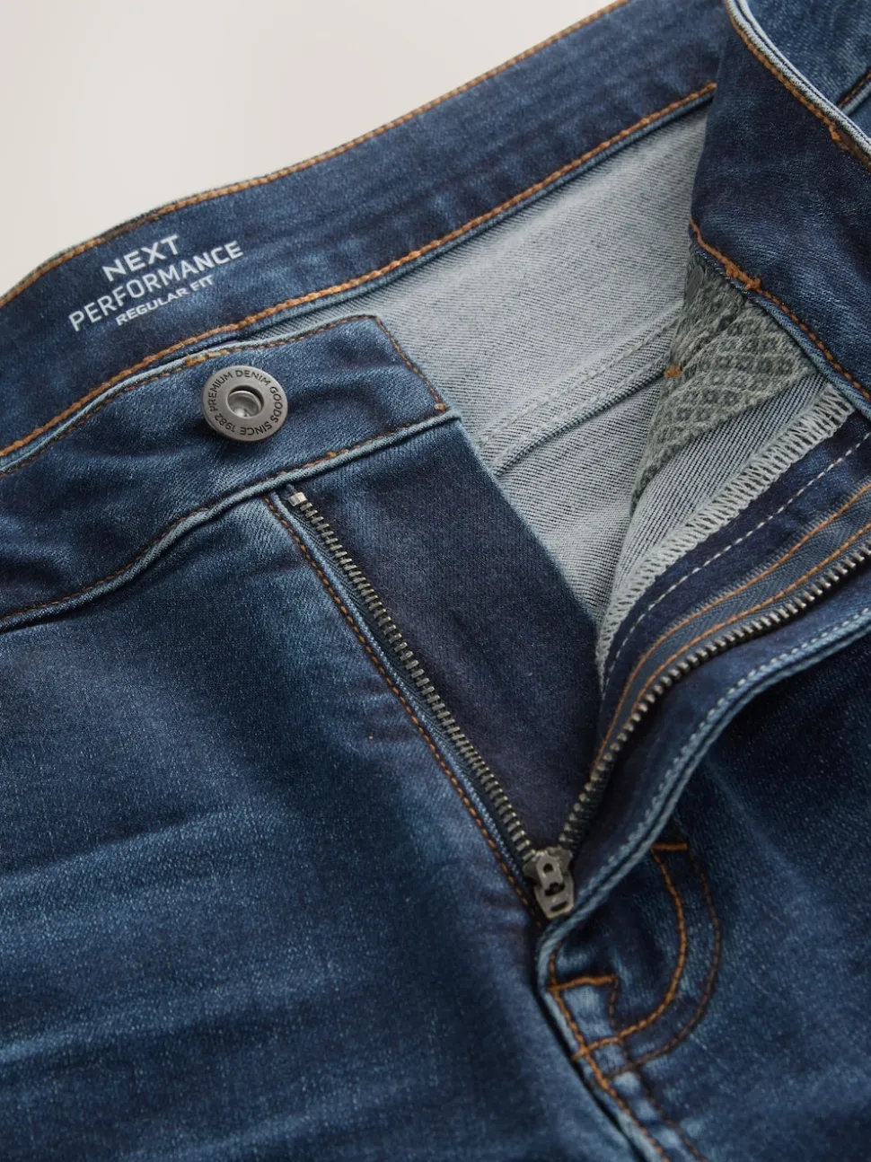 Blue Regular Tapered Fit Motionflex Jeans