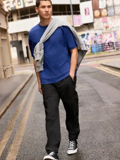 Blue Relaxed Fit Heavyweight T-Shirt