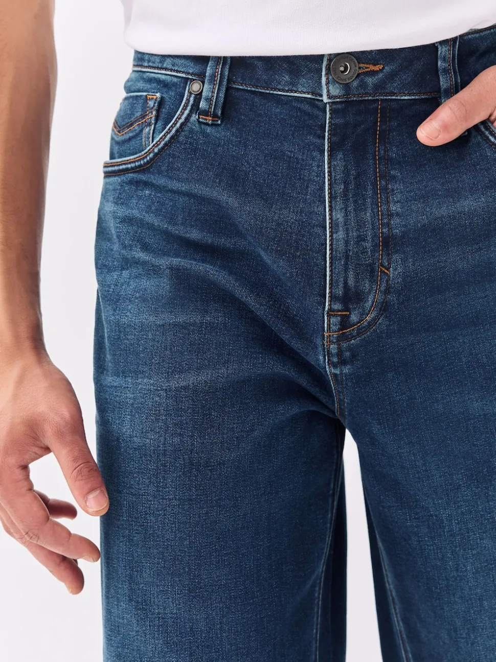 Blue Relaxed Fit Motionflex Jeans