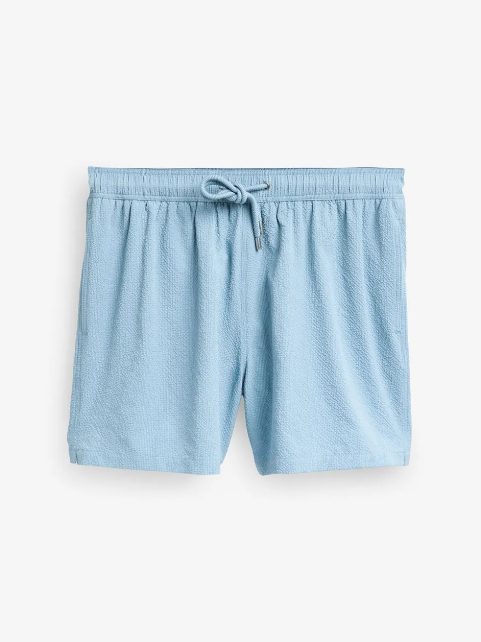 Blue Seersucker Swim Shorts