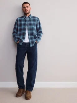 Blue Signature Long Sleeve Check Shirt