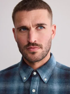 Blue Signature Long Sleeve Check Shirt