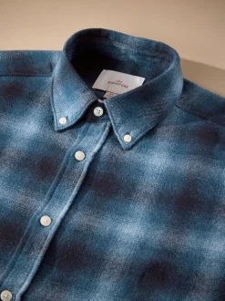 Blue Signature Long Sleeve Check Shirt