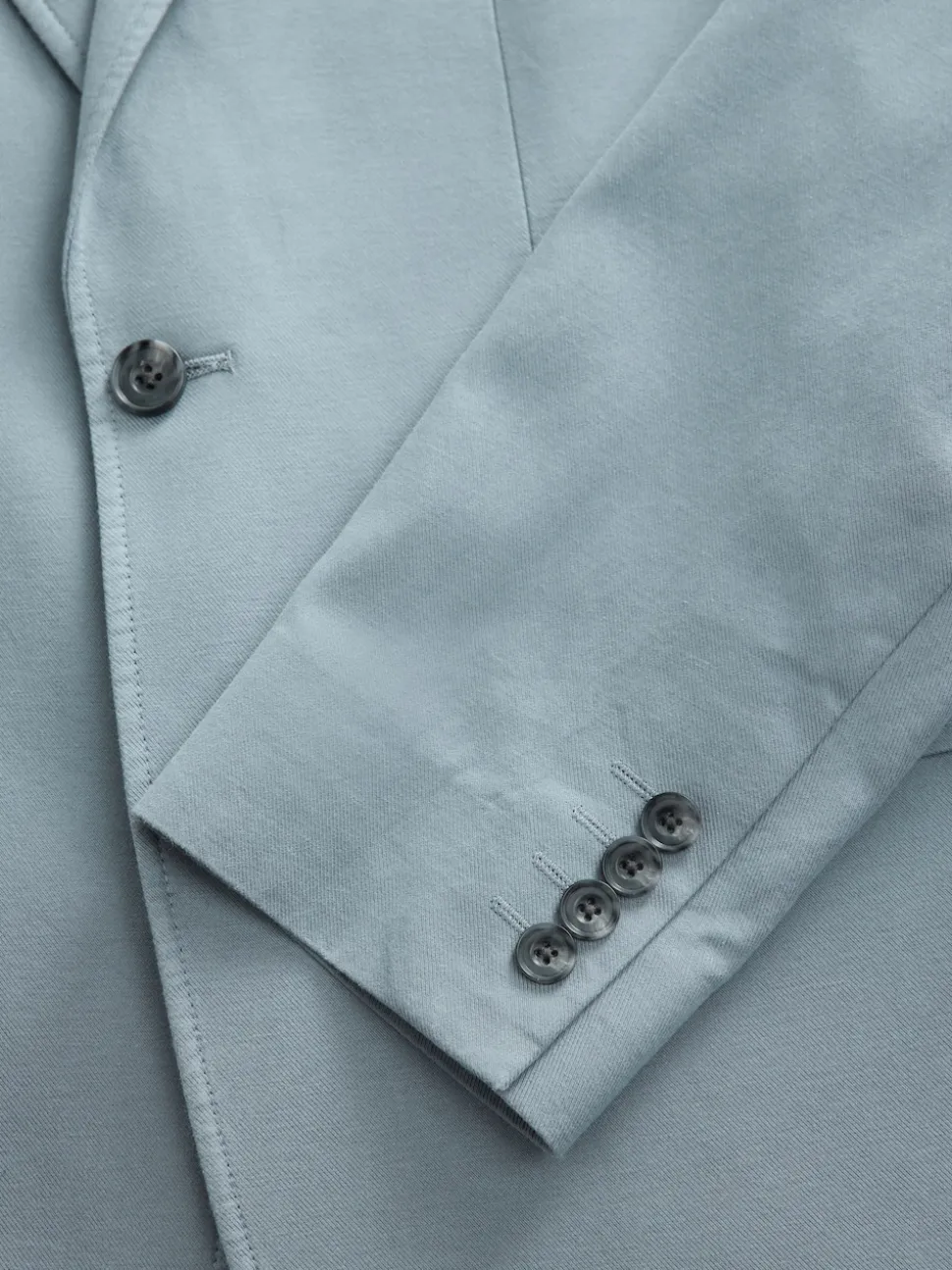 Blue Slim Fit Cotton TENCEL™ Suit Jacket