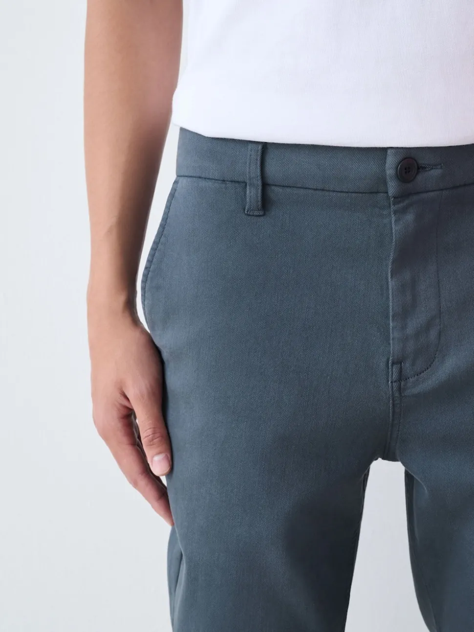 Blue Slim Fit Motionflex Chino Trousers