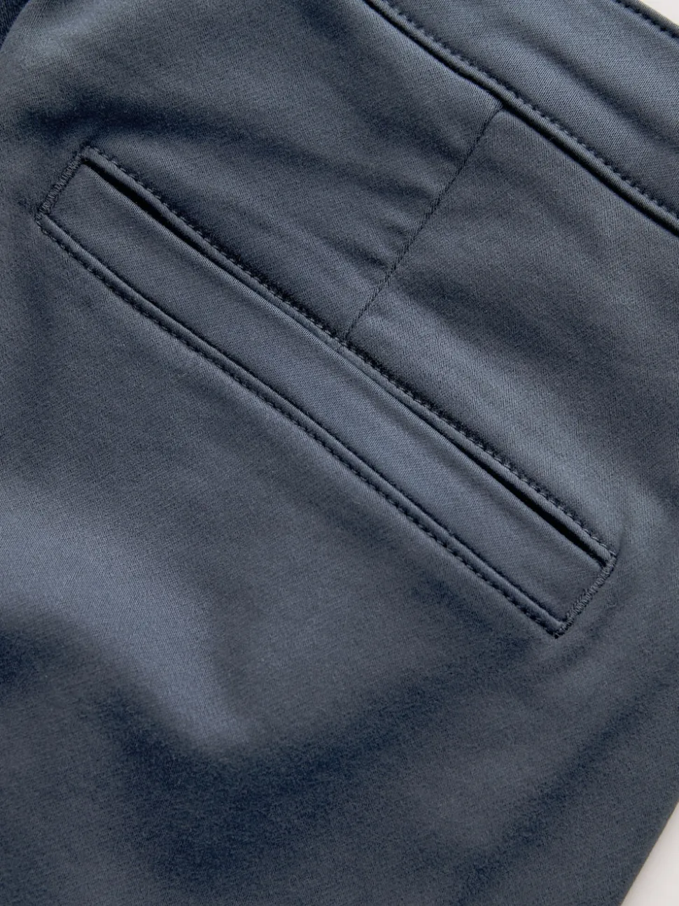 Blue Slim Fit Slim Fit Motionflex Strech Cargo Trousers