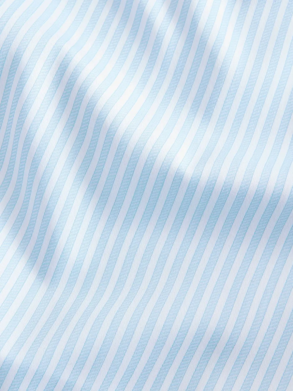 Blue Slim Fit Stripe Easy care Textured Trimmed Shirt