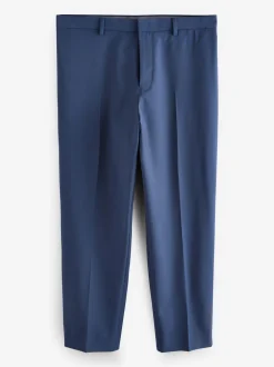 Blue Slim Fit Wool Blend Motionflex Suit Trousers