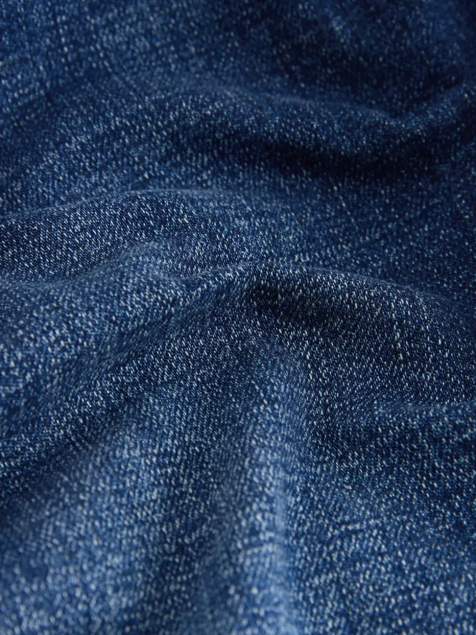 Blue Straight Fit Authentic Stretch Denim Jeans
