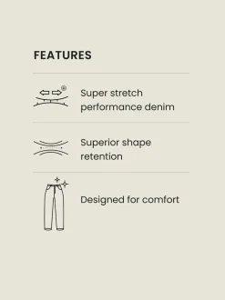 Blue Straight Fit Motionflex Jeans