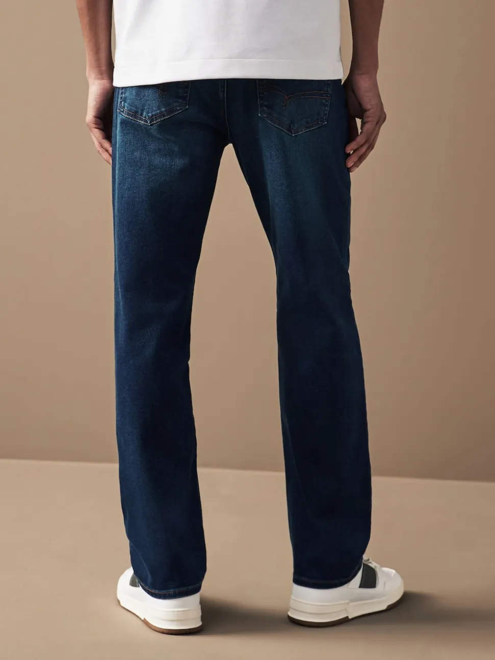Blue Straight Fit Motionflex Jeans