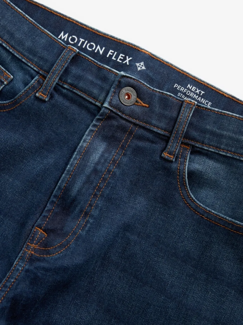 Blue Straight Fit Motionflex Jeans