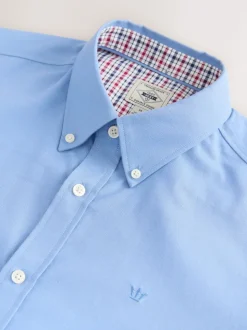 Blue Stretch Oxford Long Sleeve Shirt