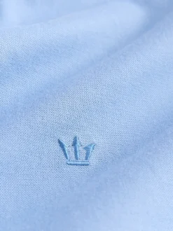 Blue Stretch Oxford Long Sleeve Shirt