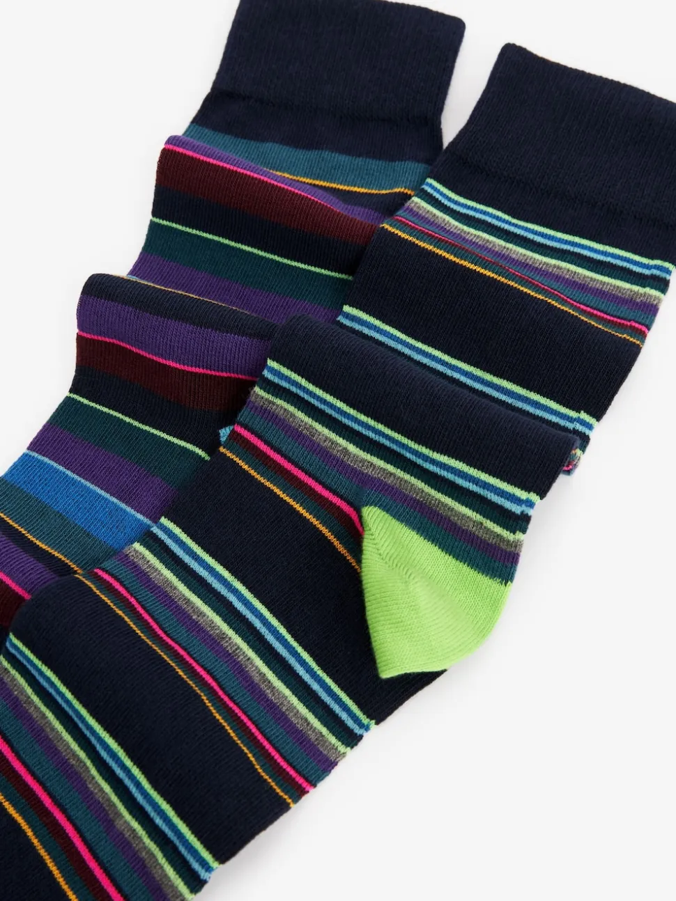 Blue Stripe Pattern Socks 5 Pack