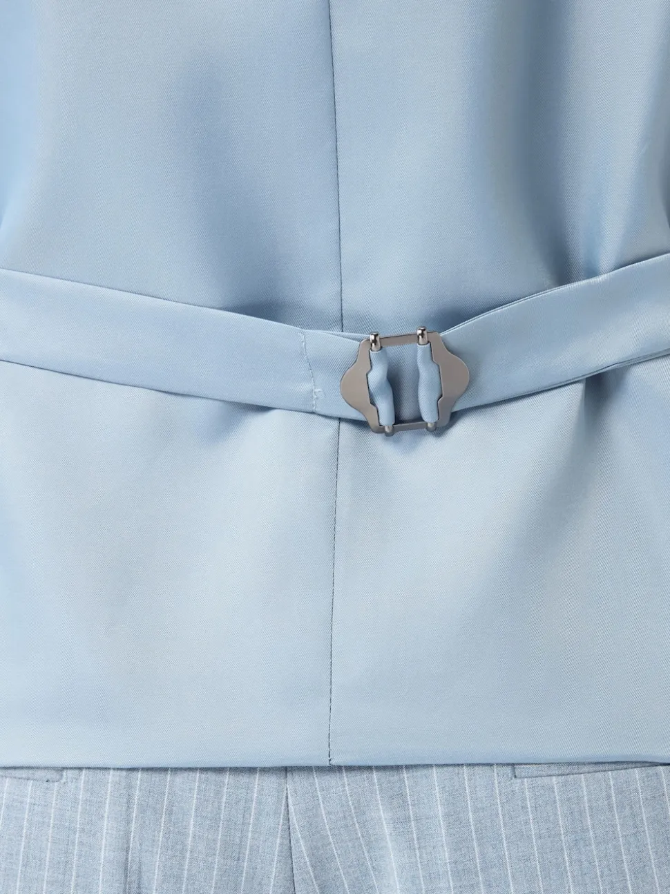 Blue Striped Suit Waistcoat