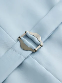 Blue Striped Suit Waistcoat