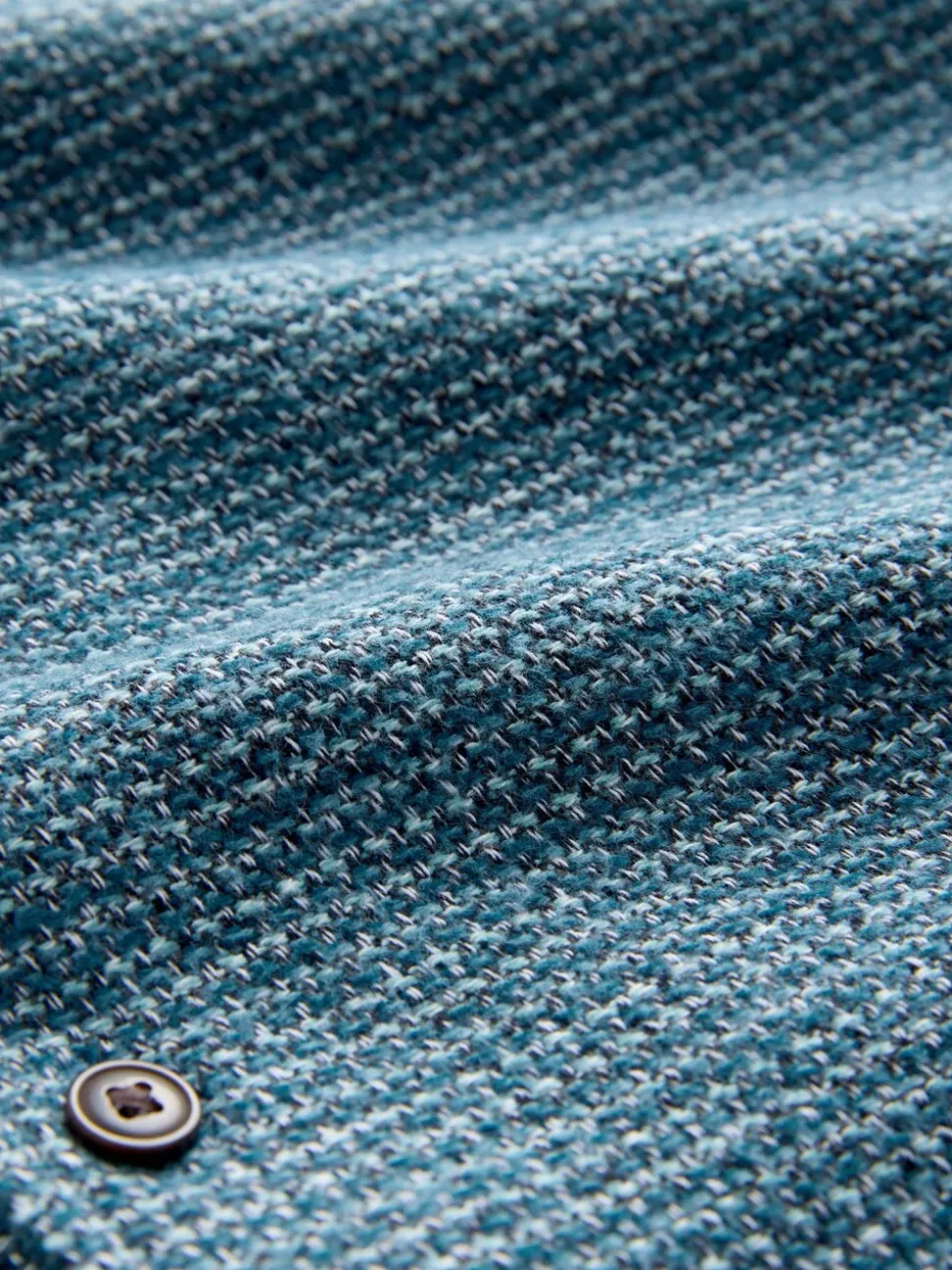 Blue Textured Shacket Overshirt