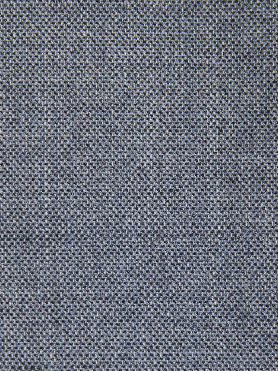 Blue Textured Suit Waistcoat