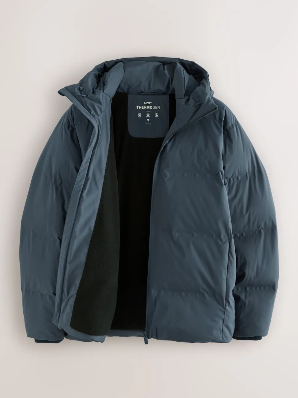 Blue ThermoGen Shower Resistant Puffer Jacket