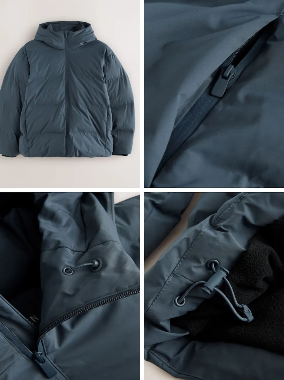 Blue ThermoGen Shower Resistant Puffer Jacket