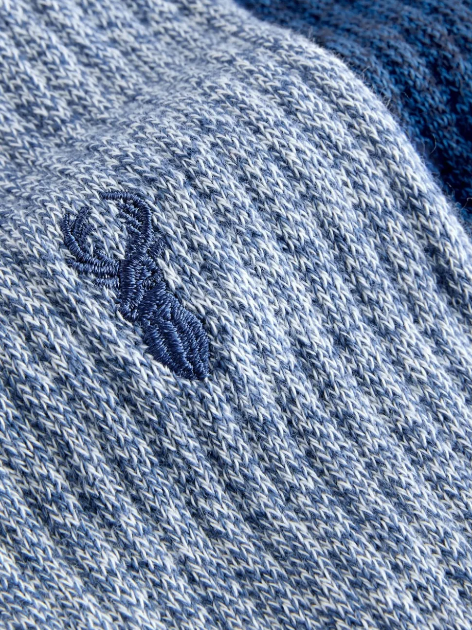 Blue Twisted Heavyweight Socks 4 Pack