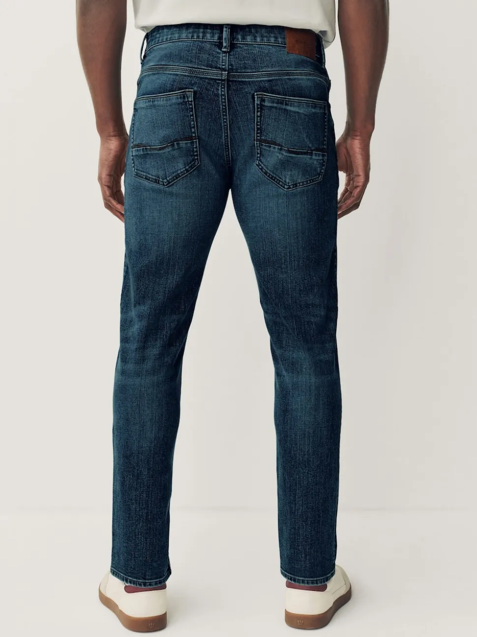 Blue Vintage Slim Fit Authentic Stretch Denim Jeans