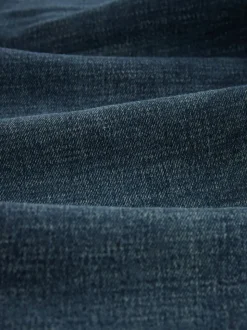 Blue Washed Bootcut Belted Authentic Jeans
