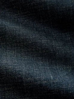 Blue Washed Straight Fit Belted Authentic Jeans
