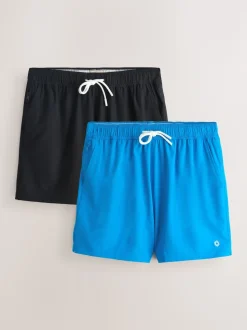 Blue/Black Motionflex 5 Inch Swim Shorts 2 Pack