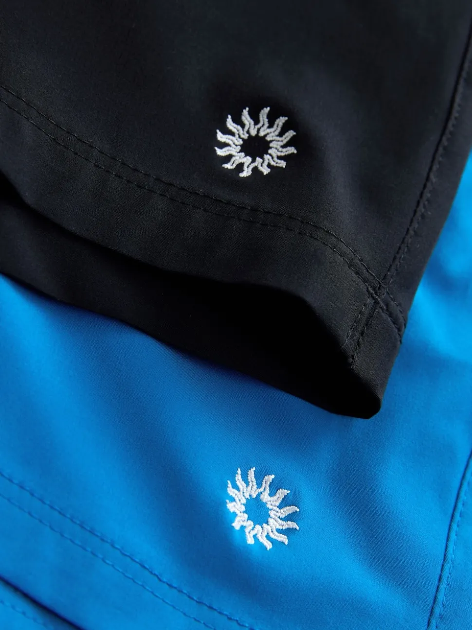 Blue/Black Motionflex 5 Inch Swim Shorts 2 Pack