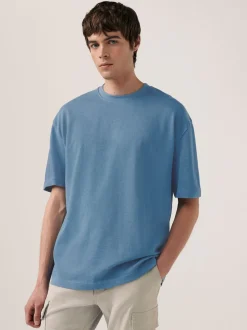 Blue/Black/Neutral Relaxed Fit Heavyweight T-Shirts 3 Pack
