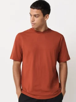 Blue/Black/Orange/Green/Grey/Ecru White Regular Fit Essential Cotton T-Shirts 6 Pack