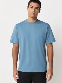 Blue/Black/Orange/Green/Grey/Ecru White Regular Fit Essential Cotton T-Shirts 6 Pack