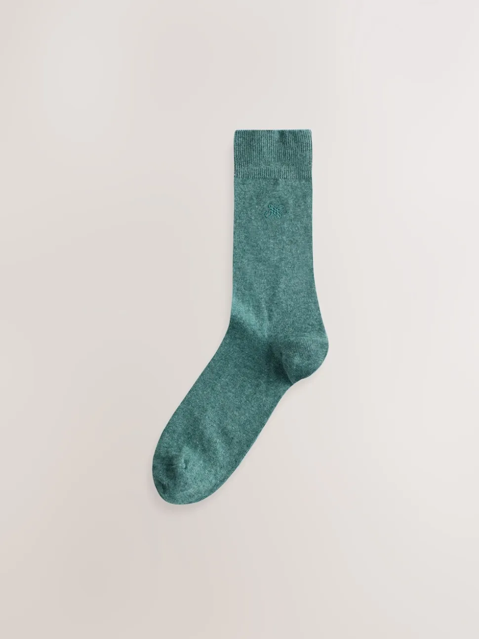 Blue/Green/Grey 5 Pack Embroidered Lasting Fresh Socks