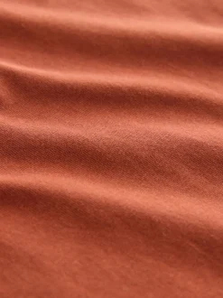 Blue/Green/Grey/Orange/White/Brown Regular Fit Essential Cotton T-Shirts 6 Pack