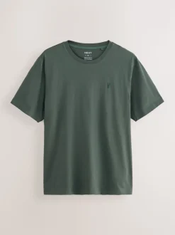 Blue/Green/Neutral/Brown Regular Fit T-Shirts 4 Pack