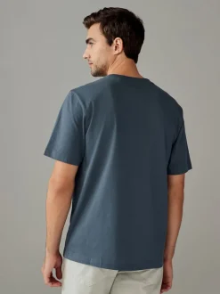 Blue/Green/Neutral/Brown Regular Fit T-Shirts 4 Pack