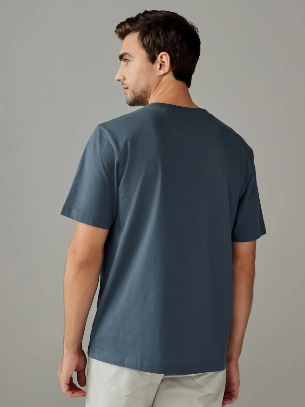 Blue/Green/Neutral/Brown Regular Fit T-Shirts 4 Pack