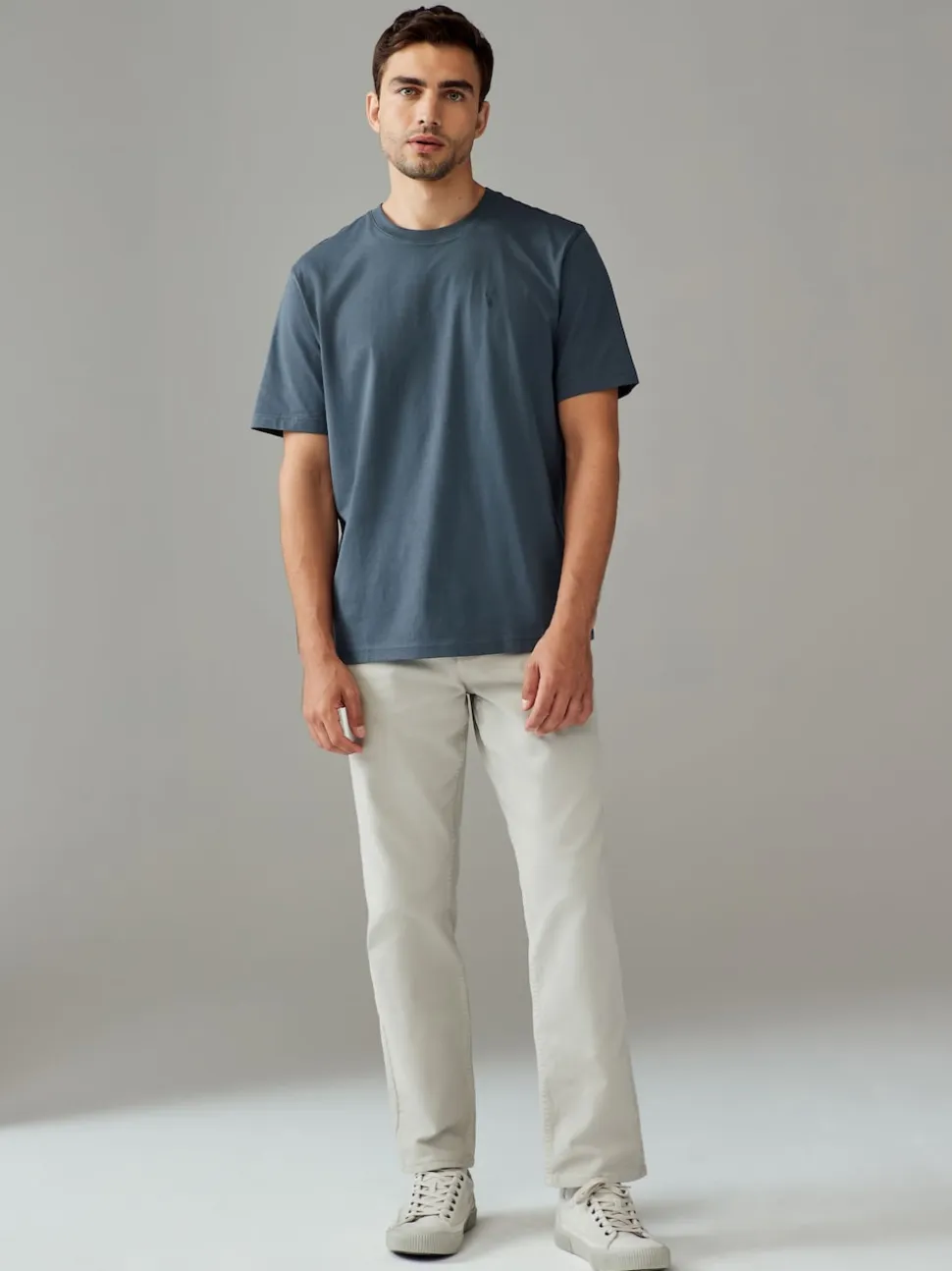 Blue/Green/Neutral/Brown Regular Fit T-Shirts 4 Pack